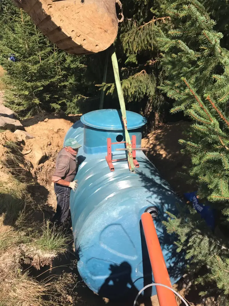 Instalare stație epurare ECO TANK la pensiune sau hotel, zona România
