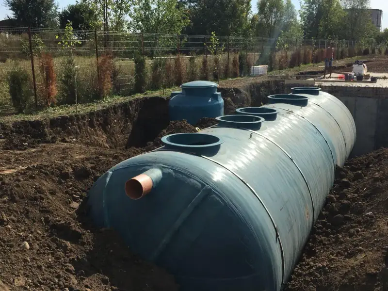 Instalare stație de epurare ECO TANK 100 SBR ECO TANK pe teren