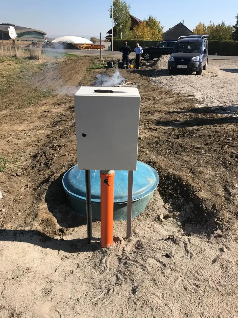 Stație epurare compactă ECO TANK AC sau SBR instalată în curte rezidențial