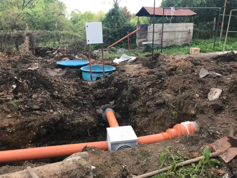 Instalare stație de epurare ECO TANK 200 SBR ECO TANK pe teren