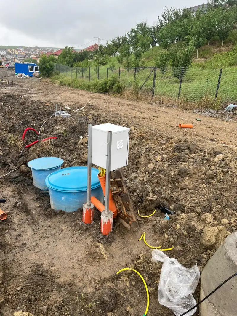 Stație epurare SBR ECO TANK în funcțiune la obiectiv industrial România