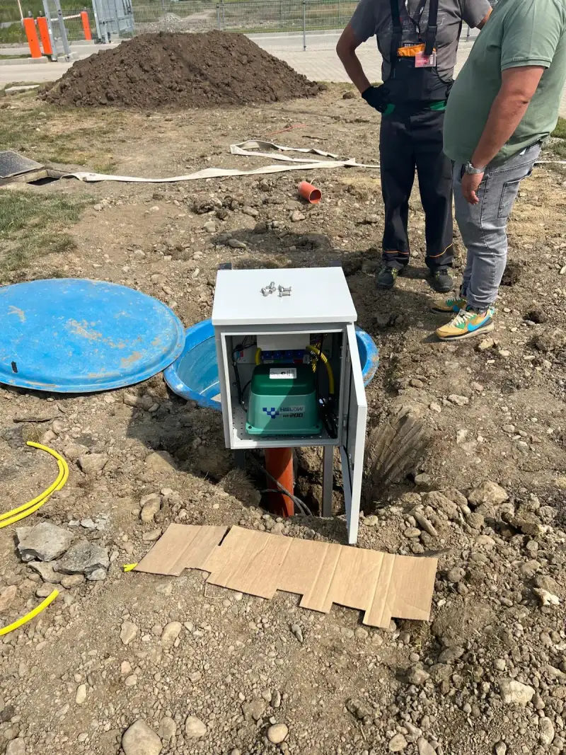 Instalare stație de epurare ECO TANK 80 SBR ECO TANK pe teren