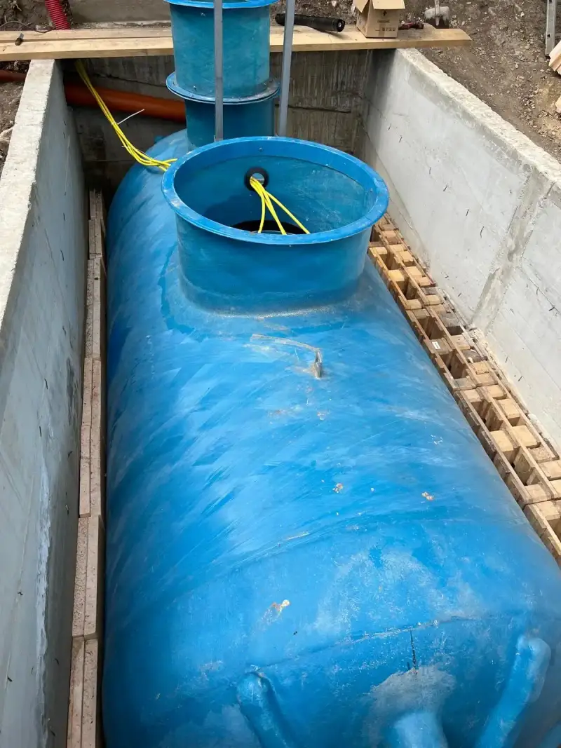 Instalare stație de epurare ECO TANK 170 SBR ECO TANK pe teren